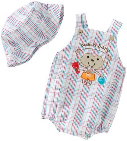 First Moments "Beach Baby" Sunsuit &amp; Sun Hat Set (3M)