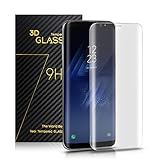 Ameauty Samsung Galaxy S8 Screen Protector, Full Coverage, 3D Curved Tempered Glass Screen Protector for Samsung Galaxy S8 -Transparent