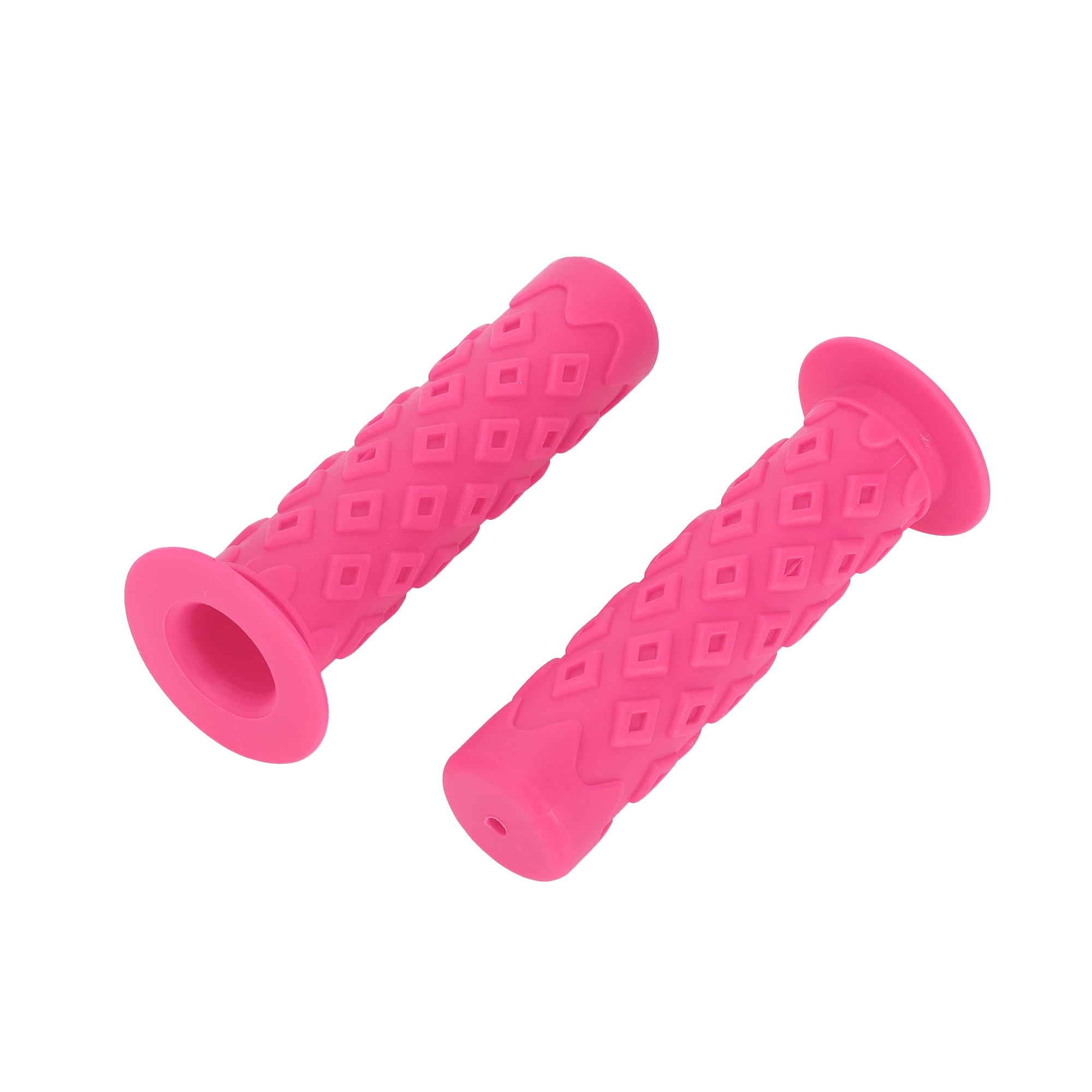 INFINAUTO Bike Handlebar Grips Covers, 120mm Mountain Bike End Grips Protector Rubber Pink, Non-Slip 1 Pair
