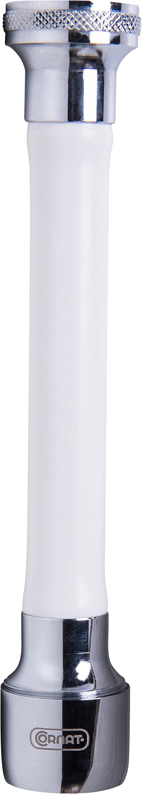 Cornat TECWS613 M22 x 1 Internal Thread Water Saving up to 50% with Seal Suitable for Standard Fittings White Brass and Plastic Tap Extension Hose Spout