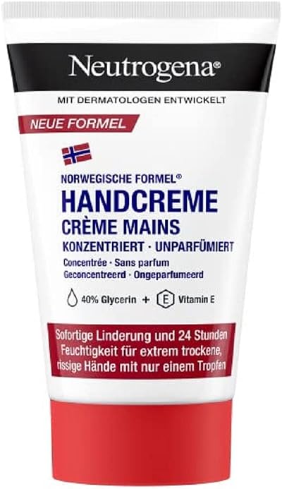 Neutrogena Hand Cream Concentrated Unscented 50 ml Glycerine Vitamin E