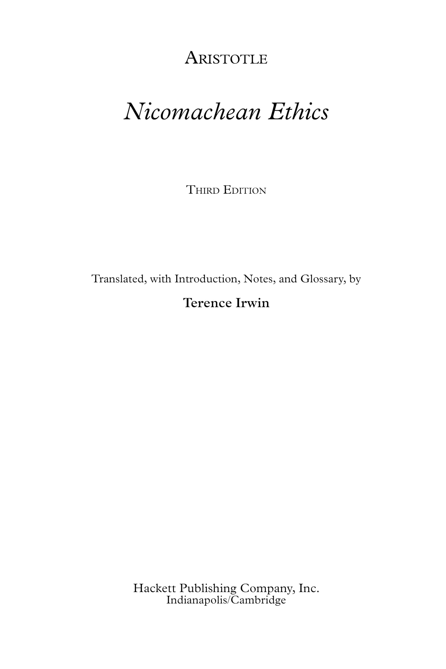 Nicomachean Ethics