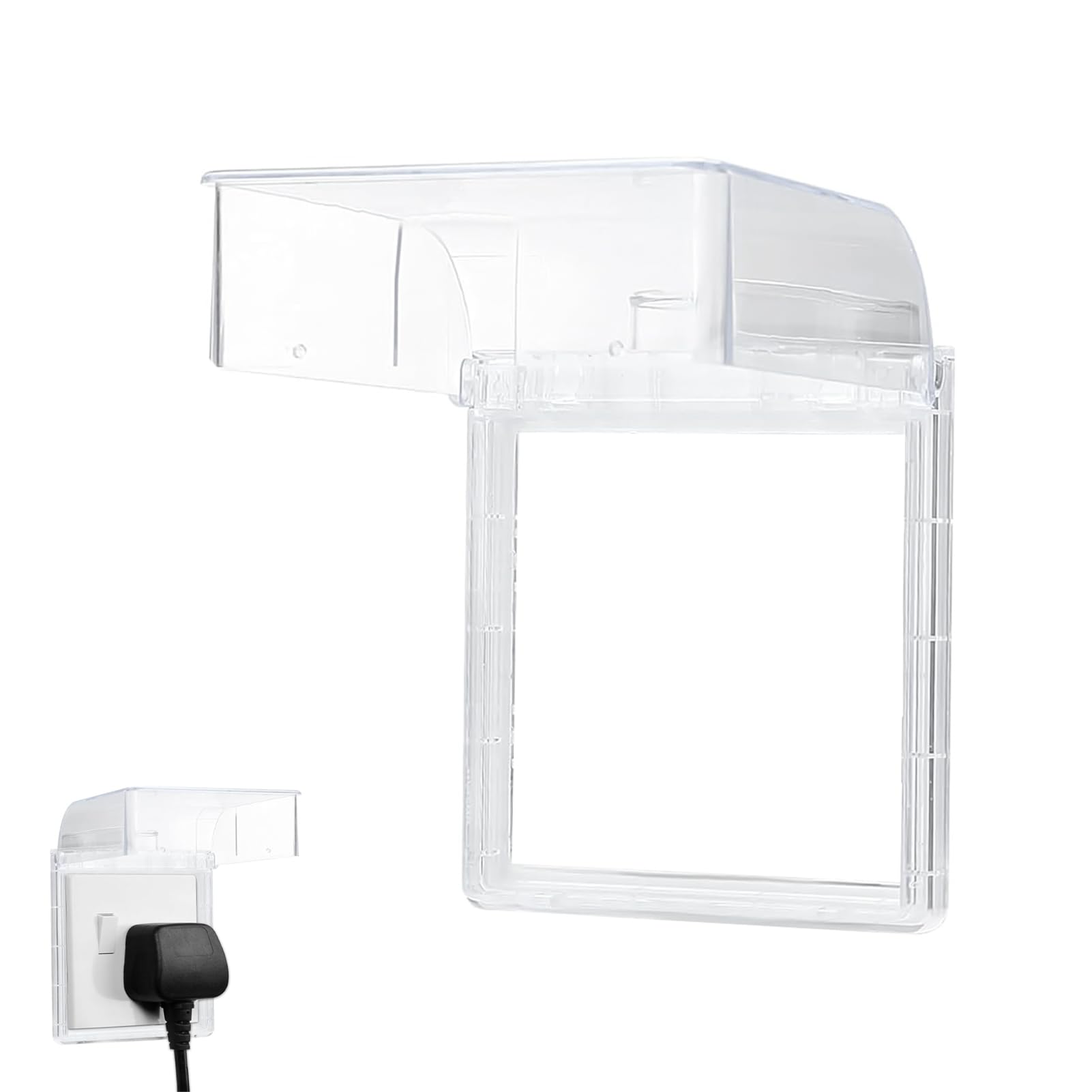 Socket Cover Box, Childproof Plug Socket Covers for Electrical Outlets, Waterproof & Dustproof Plug Protector with Switch Cover, Durable Safety Device for Baby and Pet Protection in Home Settings