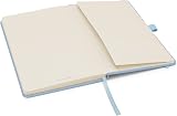Notes London Eco A5 Notebook Pastel Blue with Lined Pages & Pen Loop view 4