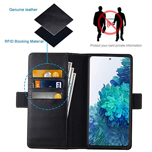 KEZiHOME Samsung S20 FE 5G Case, Genuine Leather Galaxy S20 FE Wallet