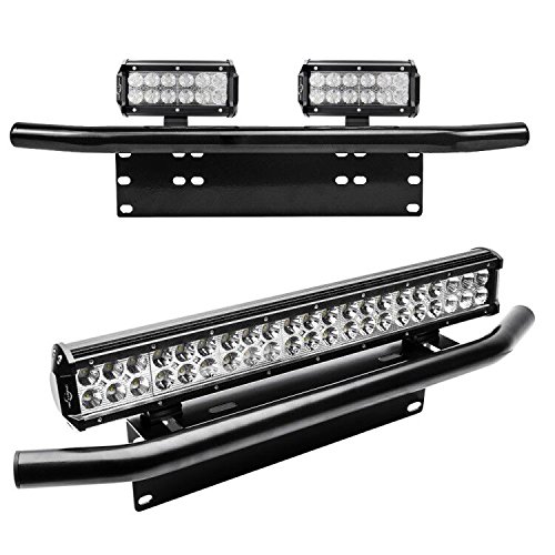 MicTuning Registration Plate Holder with Additional Headlights
