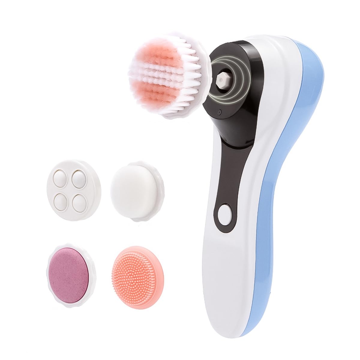 POFET 5 in 1 Electric Exfoliator Spinning Cleanser Device Waterproof Face Gentle Exfoliating Scrubbing Skin Care