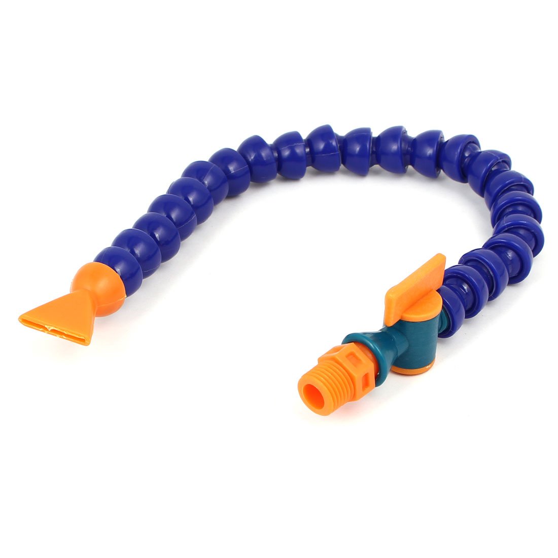 Sourcingmap 1/4BSP Thread Plastic Flat Spout Flexible Water Oil Coolant Pipe Hose w Switch