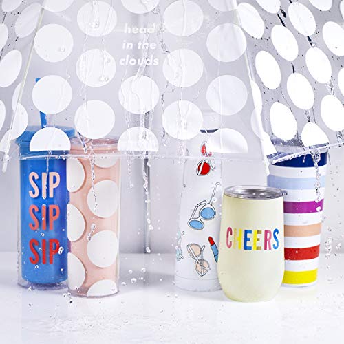 Kate Spade New York Insulated Tumbler with Reusable Straw, 20 Ounce
