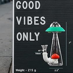 UFO & Mushroom Design Portable Water Bottle