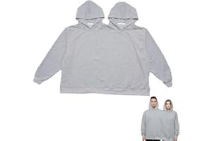 Hoodies Sweatshirt for Couples,Two Person Matching Oversized Hoodies,Funny Couples Sweatshirts Anniversary Date Gift for Wife