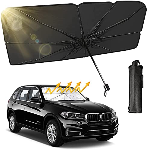 Parasol para Parabrisas de Coche,cubre sol para auto, Plegable Parasol Coche Delantero Protector con Anti UV Rayos, Parasol para Parabrisas Protección, Parasol para Parabrisas Automotriz Universal