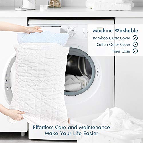 Phantoscope Adjustable Cooling Memory Foam Pillow, Queen Size, Shredded