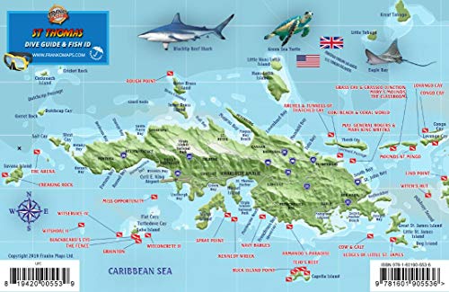 St. Thomas Usvi Dive Map Fish Id Virgin Islands Franko Maps Waterproof Fish Card Map – March 1, 2019- Buy Online In Luxembourg At Desertcart - 146564365.