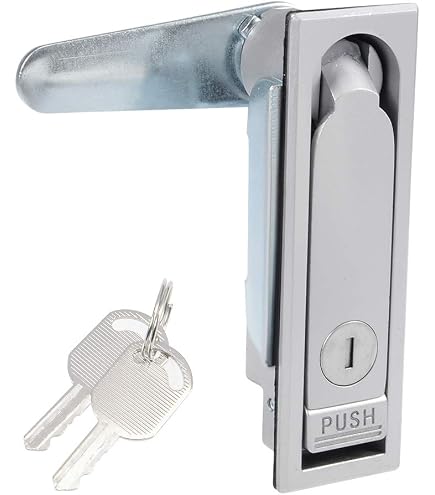 Uxcell Pull-Type Cabinet Cam Lock – Chrome-Plated Zinc Alloy, 3mm Panel Thickness, With 2 Keys, For Cabinets & Enclosures