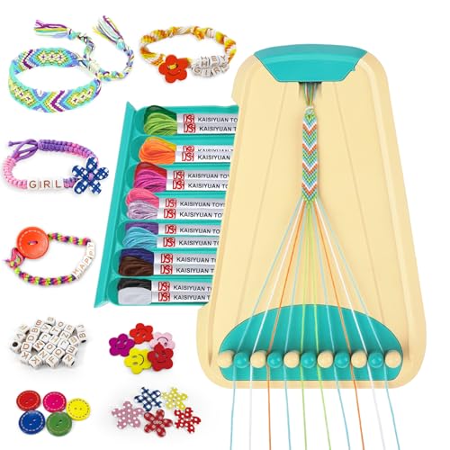 Hzitcigm Girl's Bracelet Kit 6 7 8 9 10 11 12 Years Brazilian Bracelets DIY Children's Jewellery Creative Gift for Birthday Christmas Easter