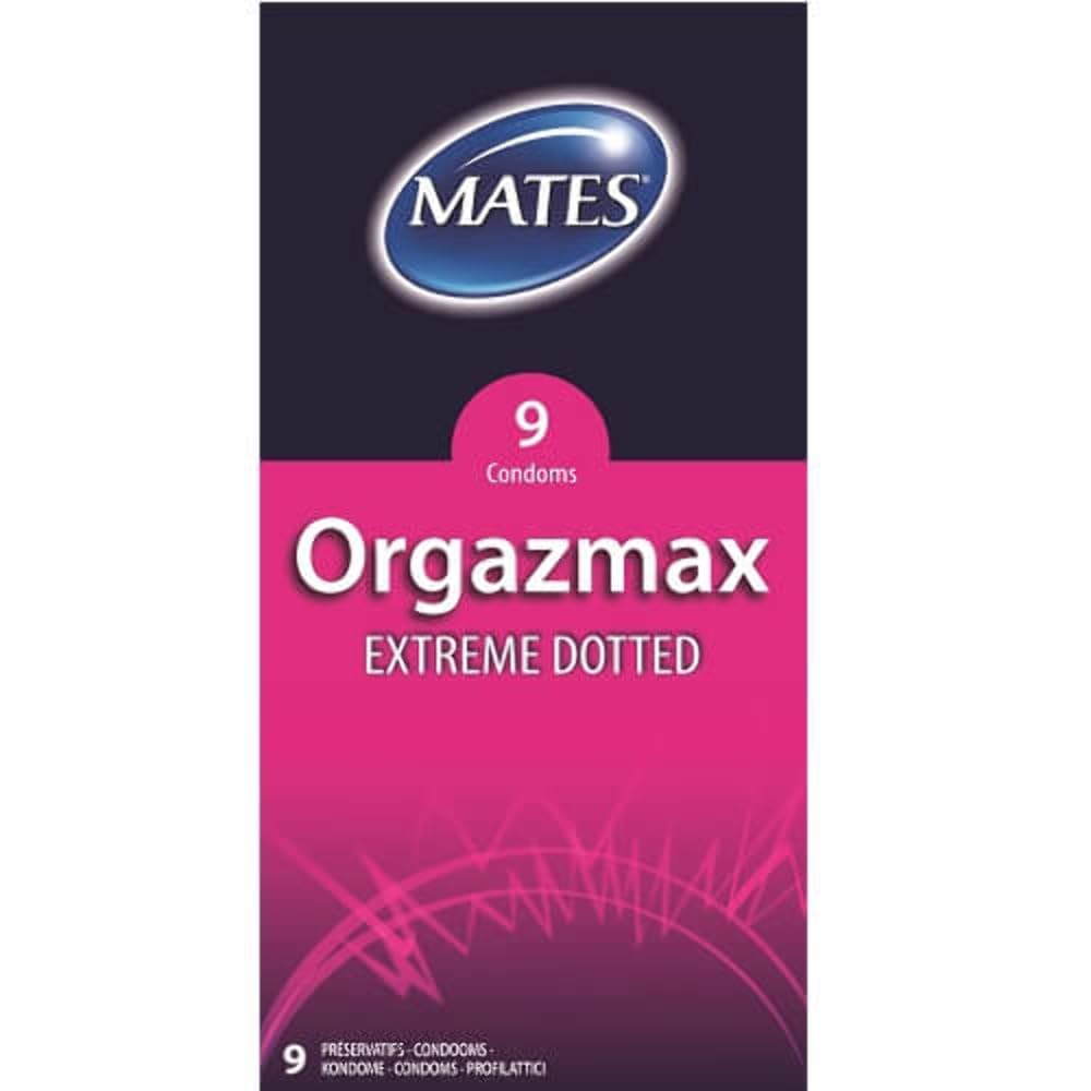 MATES ORGAZMAX Extreme Dotted Condoms 9 Pack