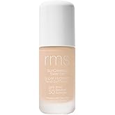 RMS Beauty SunCoverup SPF 50 – Broad Spectrum Mineral Sunscreen Foundation, Reef-Safe Zinc Oxide, Tinted Lightweight Sun Protection, Water-Resistant, 1 fl oz