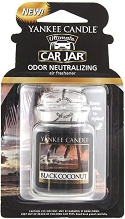 Yankee Candle Car Jar Ultimate Black Coconut Scented Air Freshener