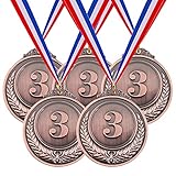 Hilitchi 5Pcs Bronze Award Medals - Olympic Style