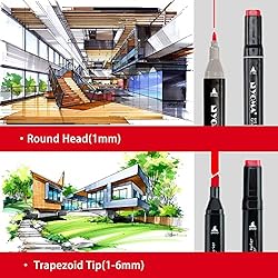 Y YOMA 60 Dual Tip Markers Alcohol Markers Brush