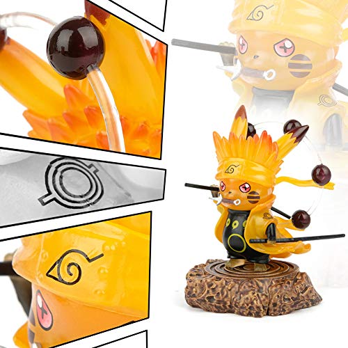 DOMAN Pikachu Cosplay Uzumaki Naruto Action Figure Statues Rikudousennin Modo GK Collection