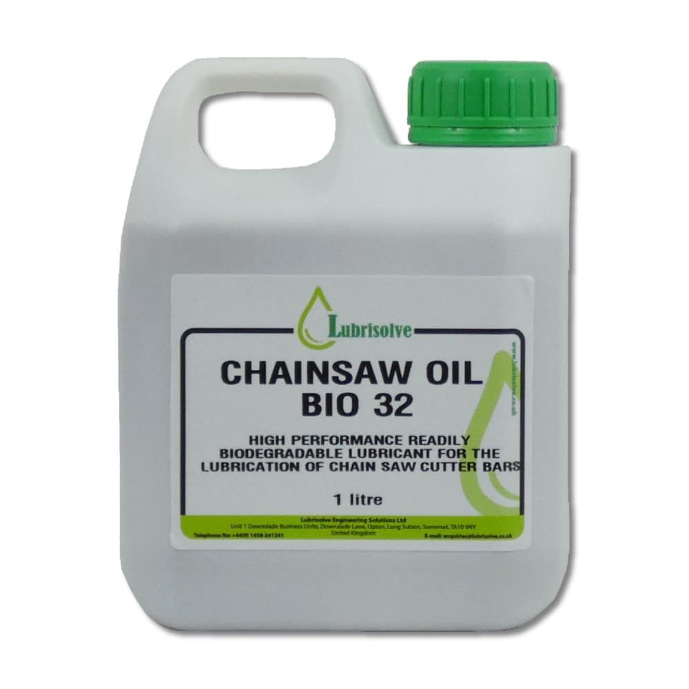 Lubrisolve Chainsaw Oil Bio 32 Biodegradable Chainsaw Cutter Bars Lubricant 1 litre
