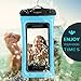 Waterproof Phone Pouch,FITFORT IPX8 Universal Floating Waterproof Case Fingerprints Available TPU Clear Dry Bag Compatible iPhone X 8 7 6 Plus Galaxy Google Pixel HTC LG Sony (2-Pack)-Black&Crystal