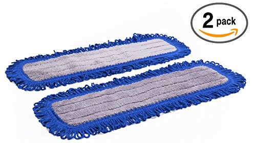 18" mojave microfiber dust mop pads - 2 pack | use with our …