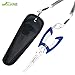 Booms Fishing H04 Fishing Pliers Scissors Curved Nose with Lanyard