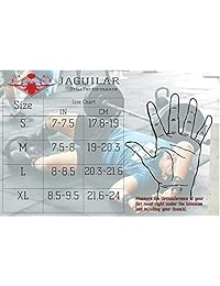 Jagular TruePerformance - Guantes de levantamiento de pesas, guantes de gimnasio, guantes de entrenamiento con malla transpirable y elástica y palma de piel acolchada antideslizante (S,M,L,XL)