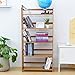 Bookcase Multifunctional Storage Rack 5 Tier Bookshelf Bamboo Natural