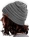 Tough Headwear Womens Winter Hat - Warm Chunky Cable Knit Beanies - Winter Beanie Hats for Women Cold Weather - Beanies Women Light Gray