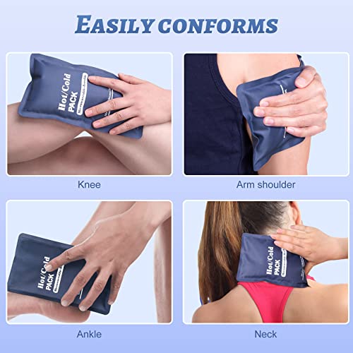 ONLYCARE Knee Leg Cold & Hot Ice Packs, Relief Arthritis Pain Muscles Stiff, Circulation Compression for Men Women Gifts, Navy Blue