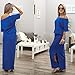 Party Dress,Laimeng Women Summer Long Maxi BOHO Evening Party Dress with Pocket (XL, Blue)