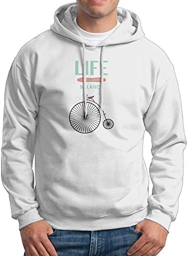 DASFDE Life Is All About Bicycle Nice Young Men Drawstring BTS Sweatshirt Lightweight