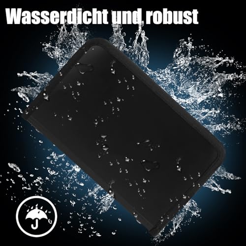 Koogel Fächermappe A5, Fächermappe Datei Organizer mit Reißverschluss Ordnungsmappe 13 Fächern Dokumentenmappe für Schecks Rechnungen Quittungen Tickets