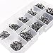 Goture 500 Pcs Small Size High Carbon Steel Fishing Hooks Have #3-12 Size with Box Set Fishing Gear Equipment Accessories