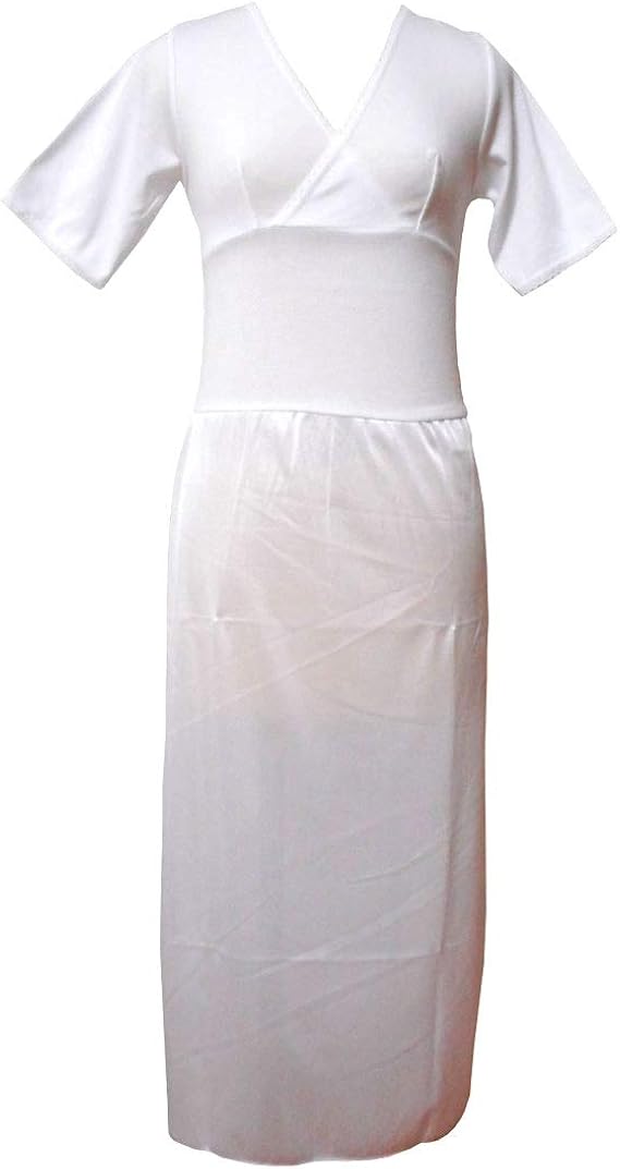 Amazon きものスリップ 肌襦袢 スリット入り ワンピース式 ｌ 和装下着 通販