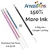 AmazaPens Pens - Glitter Gel 20 Pack Super Glitter Colored Pen Sets | Best for Adding Sparkle to Your Adult Coloring Books and Art Projects.
