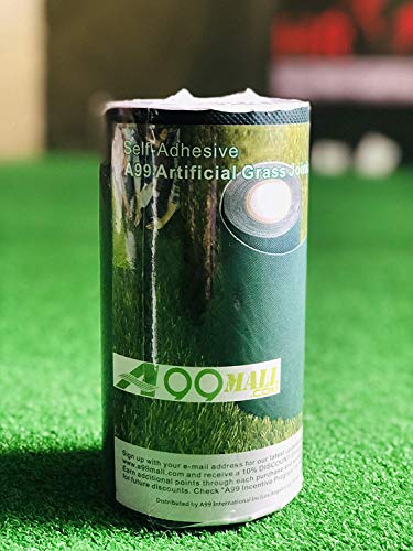 A99 Golf Self-Adhesive Synthetic Turf Joint Tape Lawn Roll for Artificial Grass 6" x 16.4' (15cm x 500cm)