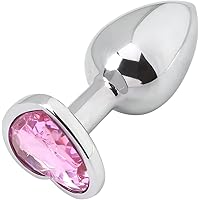 Akstore Small Anal Plug Butt Heart Personal Sex Massager (Pink)