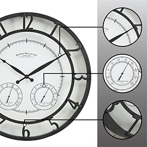 FirsTime & Co. Park Outdoor Wall Clock, 18", Oil Rubbed Bronze Pricepulse