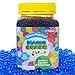 Magic Beadz - Blue Gel Water Beads - Transparent Jelly Pearls - Vase Filler - Wedding Centerpiece - Candles - Flower Arrangements - Over 30,000 Beads - 11oz Jar Makes Over Ten Gallons