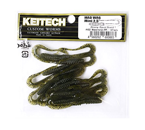 KEITECH(ケイテック) ルアー マッドワグミニ 2.5インチ 102 ウォーターメロンペッパー