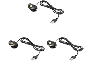 Uonlytech LED Under Cabinet Lighting of 3 Jewelry Showcase Small LED Spot Light Indoor USB Small LED Spotlight USB- Powered Small Spotlight for Jewelry Spotlight- USB Powered