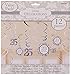 Elegant Decorative Swirl Anniversary Party Supplies, 12 Pieces, Made from Paper, Silver, Swirls w/ Cutouts 24