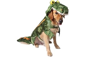 Mogoko Funny Dog Crocodile Costumes, Pet Halloween Alligator Cosplay Dress, Adorable Cat Apparel Animal Warm Outfits Clothes(S Size)