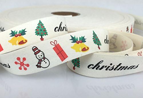 Ribbons 3/4" (20 mm) Cotton Ribbon Natural Eco Christmas Ribbons Sewing For Applique Trim 10 or 20 yards (20 yards)