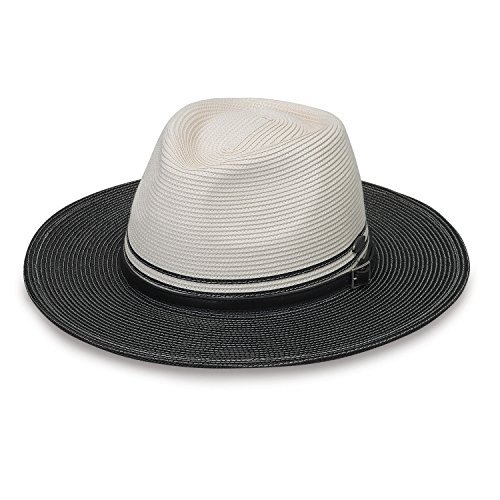 Wallaroo Hat Company Kristy - Packable, UPF50+, Ivory/Black